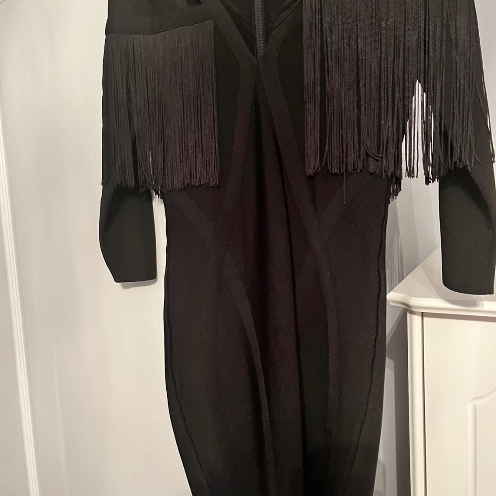 Marciano black bodycon dress